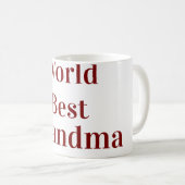 Weltbeste Oma Großmutter Großeltern pink n Kaffeetasse (VorderseiteRechts)