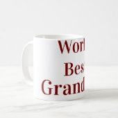 Weltbeste Oma Großmutter Großeltern pink n Kaffeetasse (Vorderseite Links)
