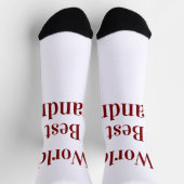 Weltbeste Oma Großmutter Großeltern pink n Socken (Oben)