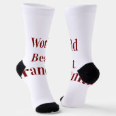 Weltbeste Oma Großmutter Großeltern pink n Socken (Gewinkelt)