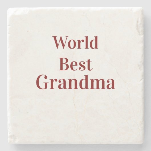 Weltbeste Oma Großmutter Großeltern pink n Steinuntersetzer (Vorderseite)