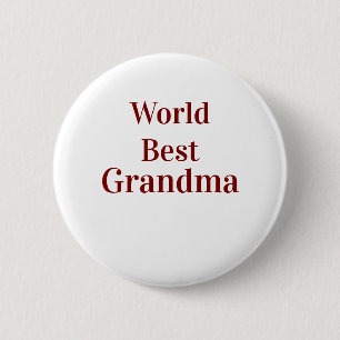 Weltbeste Oma Großmutter Großeltern rosa n Button