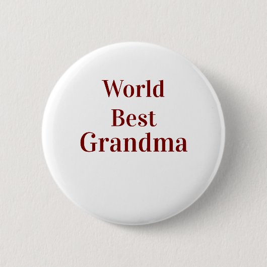 Weltbeste Oma Großmutter Großeltern rosa n Button (Vorderseite)