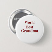 Weltbeste Oma Großmutter Großeltern rosa n Button (Vorne & Hinten)