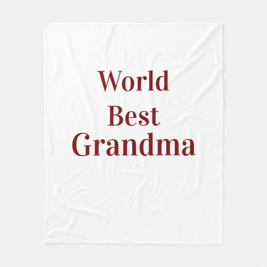 Weltbeste Oma Großmutter Großeltern rosa n Fleecedecke (Vorderseite)