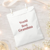 Weltbeste Oma Großmutter Großeltern rosa n Geschenktütchen (Ausgeschnitten)