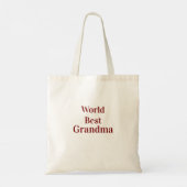 Weltbeste Oma Großmutter Großeltern rosa n Tragetasche (Rückseite)