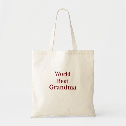 Weltbeste Oma Großmutter Großeltern rosa n Tragetasche (Vorne)