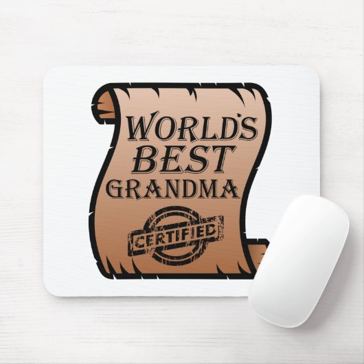 Weltbeste Oma-zertifizierte Zertifizierung - Wette Mousepad (Mit Mouse)