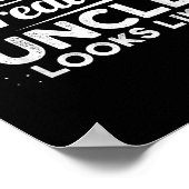 Weltbeste Onkel sieht aus wie ein Geschenk von God Poster (Ecke)