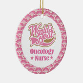 Weltbeste Onkologie-Krankenschwester Keramikornament (Rechts)