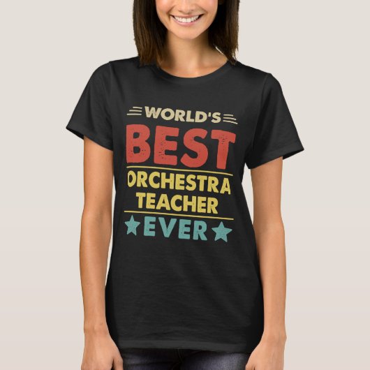 Weltbeste Orchesterlehrerin je 1 T-Shirt (Vorderseite)