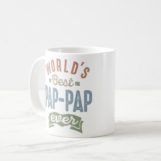Weltbeste Pap-Pap Kaffeetasse (Vorderseite Links)