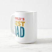 Weltbeste Papa-Multicolor-Tasse Kaffeetasse (Vorderseite Links)
