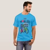 Weltbeste Papa-Typografie doodle cool moderne T-Shirt (Vorne ganz)