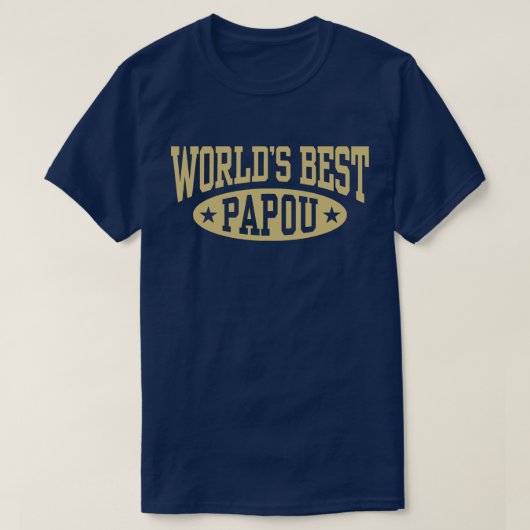 Weltbeste Papou T-Shirt (Design vorne)