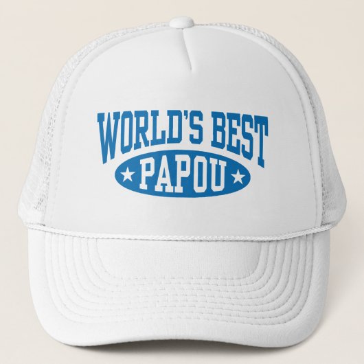 Weltbeste Papou Truckerkappe (Vorderseite)