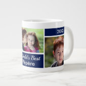 Weltbeste Pépère-Foto Collage Riesenkaffee-Tasse Jumbo-Tasse (Vorderseite Rechts)