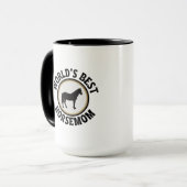 Weltbeste Pferdemutter Tasse (Vorderseite Links)