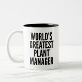 Weltbeste Pflanze Zweifarbige Tasse (Links)