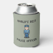 Weltbeste Pixelpolizei Dosenkühler (Kanne Rückseite)