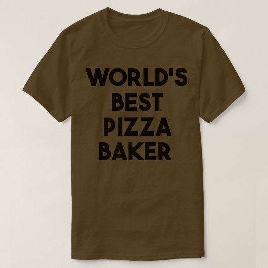Weltbeste Pizza Baker T-Shirt (Design vorne)