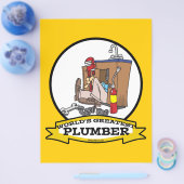 WELTBESTE PLUMBER III MÄNNER CARTOON FLYER (Einzeln)
