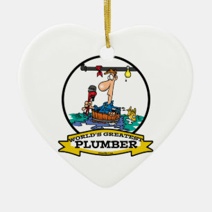 WELTBESTE PLUMBER IV CARTOON KERAMIKORNAMENT