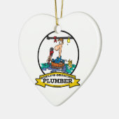 WELTBESTE PLUMBER IV CARTOON KERAMIKORNAMENT (Links)