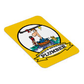WELTBESTE PLUMBER IV CARTOON MAGNET (Rechte Seite)