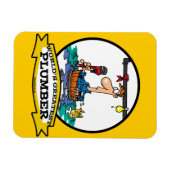 WELTBESTE PLUMBER IV CARTOON MAGNET (Horizontal)