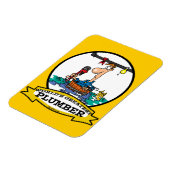 WELTBESTE PLUMBER IV CARTOON MAGNET (Linke Seite)