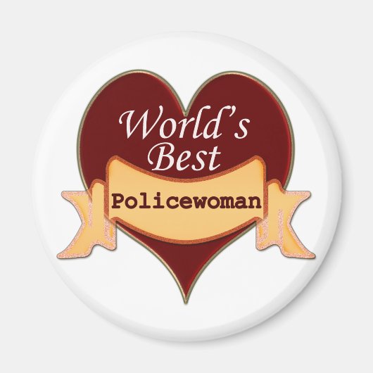 Weltbeste Polizistin Magnet (Vorne)