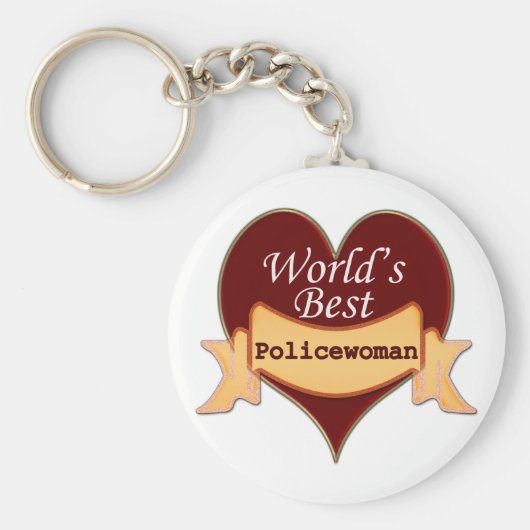 Weltbeste Polizistin Schlüsselanhänger (Vorne)