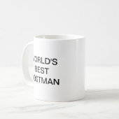 Weltbeste POSTMAN-Tasse Kaffeetasse (Vorderseite Links)