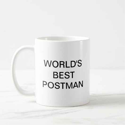 Weltbeste POSTMAN-Tasse Kaffeetasse (Links)