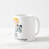 Weltbeste Radiologin - Blonde Male Xray Kaffeetasse (VorderseiteRechts)