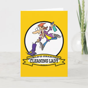 WELTBESTE REINIGUNGSLADY II CARTOON KARTE