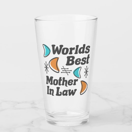 Weltbeste Schwiegermutter Glas (Vorderseite)