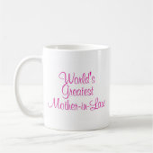 Weltbeste Schwiegermutter Kaffeetasse (Links)