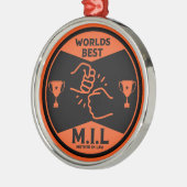Weltbeste Schwiegermutter Ornament Aus Metall (Links)
