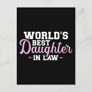 Weltbeste Schwiegertochter Postkarte