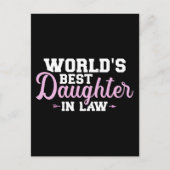 Weltbeste Schwiegertochter Postkarte (Vorderseite)