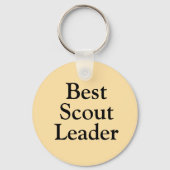 Weltbeste Scout Leader-Ware Schlüsselanhänger (Rückseite)