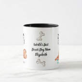 Weltbeste SHAR PEI DOG-MAMA Personalisiert Tasse (Zentrum)