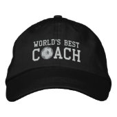 Weltbeste Soccer-Coach-Cap Bestickte Baseballkappe (Vorderseite)