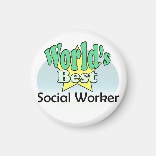 Weltbeste Sozialarbeiter Magnet (Vorne)
