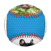 Weltbeste Stepfather, Stepdad 2 Foto Fun Blue Baseball (Rückseite)