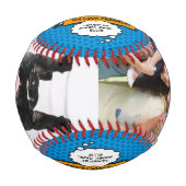 Weltbeste Stepfather, Stepdad 2 Foto Fun Blue Baseball (Vorderseite)