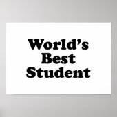 Weltbeste Studentin Poster (Vorne)